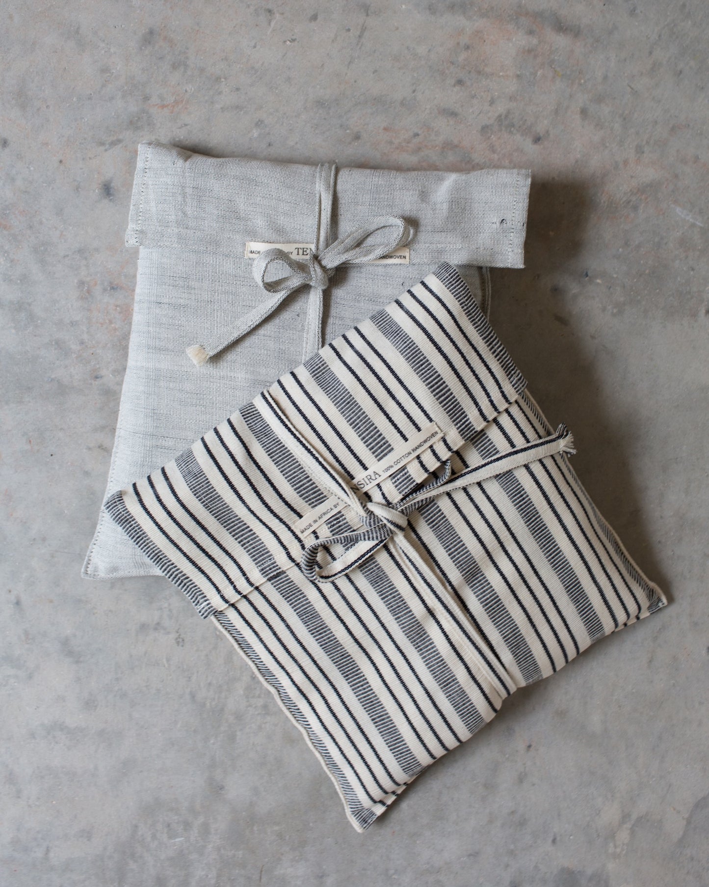 Best Throw Blanket Ever! Indigo and Cream Stripes