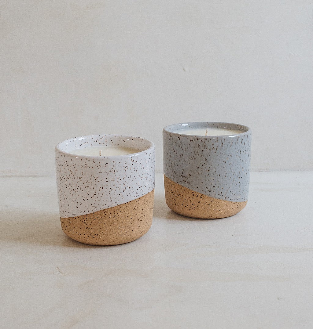 Sandlewood and Tobacco Candle with reusable vessel
