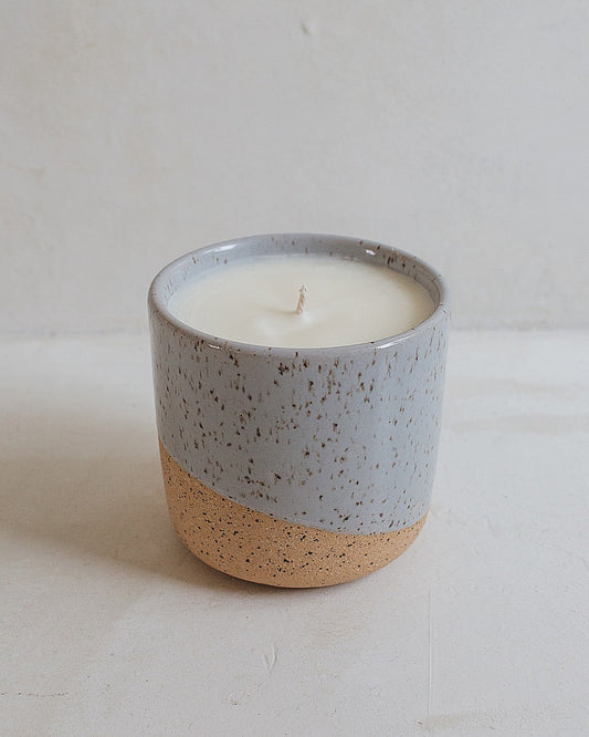 Sandlewood and Tobacco Candle with reusable vessel