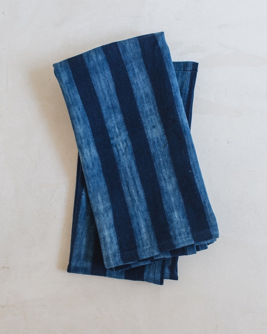 Indigo Striped Napkin Set of 4